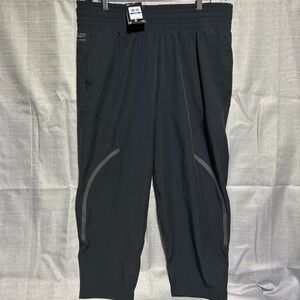 UNDER ARMOUR Women's UA Unstoppable Ankle Pants NWT Black Size XL Reflective